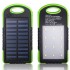 Powerbank со встроенной солнечной батареей Solar Power Bank, объем 12000 mAh фонарь LED (Зеленый)