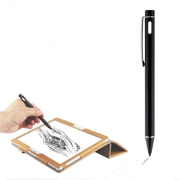 Активный стилус емкостной touch pen stylus с кнопкой для любого экрана смартфона, планшета WH811 (Черный)