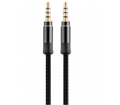Аудио кабель aux 3,5 mm mini jack - 3,5 mm mini jack (Черный)