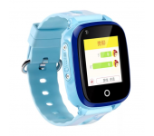 Детские часы Smart Watch DF33 с GPS трекером (Голубой)