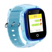 Детские часы Smart Watch DF33 с GPS трекером (Голубой)