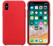 Чехол-накладка для Apple Silicone Case для iPhone X iPhone XS (Красный)