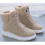 Ботинки женские KOREA LOOK с плюшевой подкладкой (Бежевый) размер 40 Ботинки женские KOREA LOOK с плюшевой подкладкой (Бежевый) размер 40