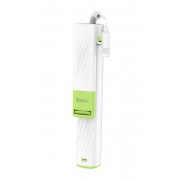 Cелфи-монопод для смартфонов Hoco K7 Neoteric wire controllable selfie stick (Белый)