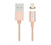 Кабель Hoco U16 Magnetic Charge USB Lightning 1,2 m (Золотой)