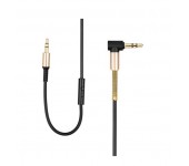 Кабель Hoco UPA02 Aux Spring Audio Cable With Mic (Черный)