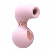 Розовый клиторальный вакуум-волновой массажер Irresistible Invincible, розовый