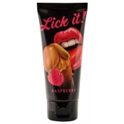 Съедобная смазка Lick It с ароматом малины - 100 мл.