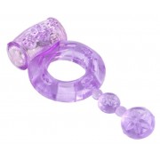 Фиолетовое эрекционное кольцо с вибратором, фиолетовый
