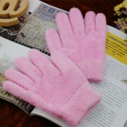 Гелевые отбеливающие увлажняющие перчатки SPA с эфирным маслом (Розовые) 3 пары