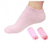 Гелевые отбеливающие увлажняющие носочки SPA с эфирным маслом (Розовые)
