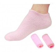 Гелевые отбеливающие увлажняющие носочки SPA с эфирным маслом (Розовые) 3 пары