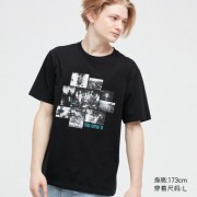 Футболка Uniqlo с принтом FINAL FANTASY размер S (Черная)