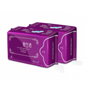 Анионовые ночные гигиенические прокладки 8 капель 360 мм 6шт x 2 шт. (Фиолетовый)