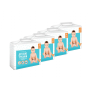Детские супермягкие подгузники - трусики для девочек и мальчиков размер L (8-13 кг), 4 упаковки по 48 шт 