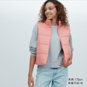 Женский теплый жилет ватник WARM PADDED Uniqlo (Розовый) размер L