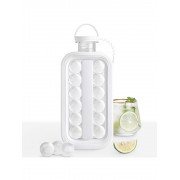 Форма для льда и бутылка 2 в 1 Ice Cube Tray (Белая)