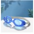Очки для плавания с затычкой для ушей и зажимом для носа комплект из трех предметов (Голубые) х 3 шт
