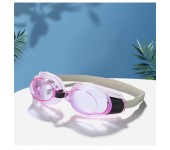 Очки для плавания с затычкой для ушей и зажимом для носа комплект из трех предметов (Фиолетовые)