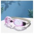 Очки для плавания с затычкой для ушей и зажимом для носа комплект из трех предметов (Фиолетовые) х 3 шт