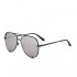 Авангардные металлические солнцезащитные очки авиаторы для женщин (Черные)