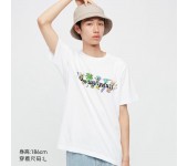 Мужская футболка Uniqlo с принтом Mickey Friends размер L (Белая)
