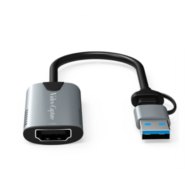 Карта видеозахвата с HDMI на USB 2 в 1 USB / Type-C