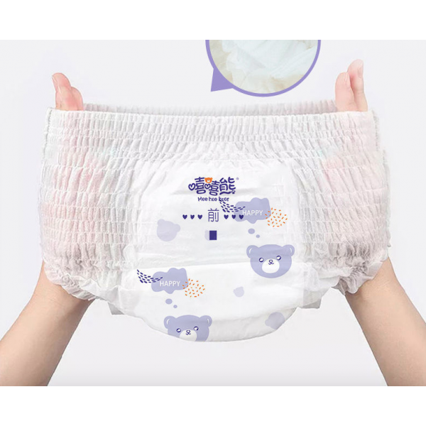 Мягкие детские подгузники трусики для малышей Hee hee bear XXXL, (18+ кг), 1 шт