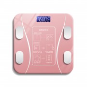 Умные напольные весы электронные на батарейках (Розовые)