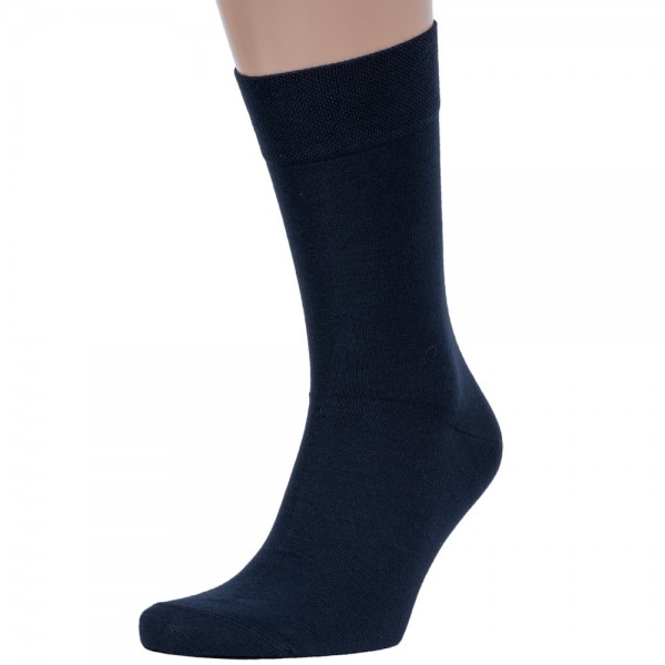 Мужские носки теплые кашемир Ланмень размер 41-47 - 1 пара (Темно-синие) NO:А727 