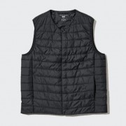 Мужской теплый стеганный водоотталкивающий жилет WARM PADDED Uniqlo (Черный) размер S