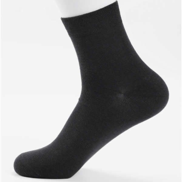 Носки мужские хлопок без шва Ланмень 41-47 размер - 1 пара (Черные) NO:8509.