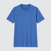 Быстросохнущая футболка унисекс с круглым вырезом Uniqlo размер XXL (Синяя)