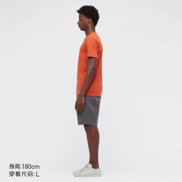 Мужская быстросохнущая футболка унисекс с круглым вырезом Uniqlo размер S (Черная)