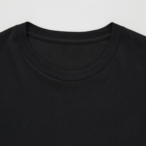 Мужская быстросохнущая футболка унисекс с круглым вырезом Uniqlo размер L (Серая)