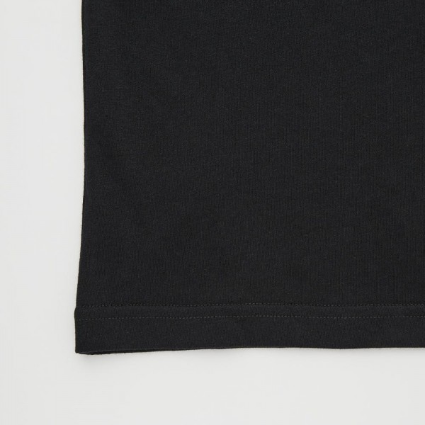 Мужская быстросохнущая футболка Uniqlo с круглым вырезом размер M (Черная)