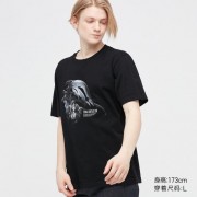 Мужская футболка унисекс Uniqlo с принтом FINAL FANTASY-XVI (Черная) размер S 