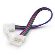 Коннектор соединительный RA1118 4PIN 4-контактный двухголовочный для RGB светодиодных лент шириной 10 мм, длина 17 см 