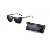 Набор поляризованные солнцезащитные очки с защитой от ультрафиолета для мужчин и женщин 3 категории защиты с футляром хранения (Черный)