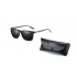 Набор поляризованные солнцезащитные очки с защитой от ультрафиолета для мужчин и женщин 3 категории защиты с футляром хранения (Черный)