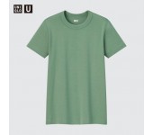Женская футболка Master T Uniqlo с круглым вырезом и короткими рукавами (Зеленый) размер M