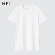Женская футболка Master T Uniqlo с круглым вырезом и короткими рукавами (Белый) размер L