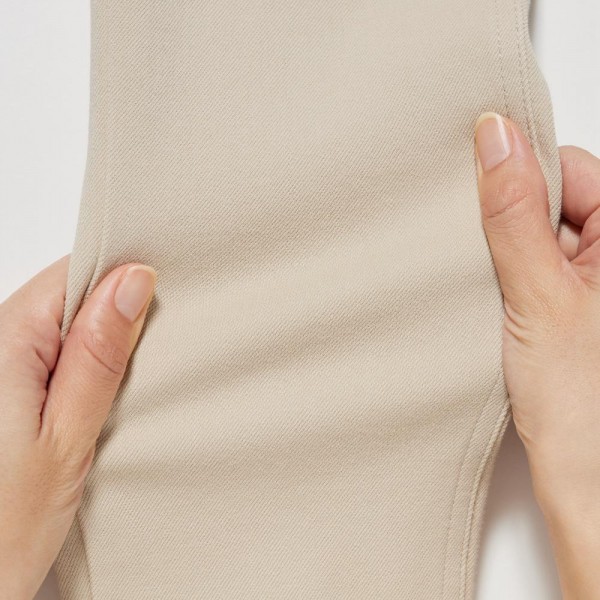 Женские высокие эластичные брюки Uniqlo (Белый) размер L