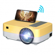 Светодиодный проектор XIDU Full HD для домашнего кинотеатра (Желтый)
