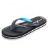 Мужские пляжные шлепанцы на нескользящей подошве летние спортивные сандалии для пляжа (Черно-голубые) размер M