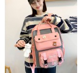 Рюкзак Korea Look набор для девочек школьный 4 предмета (Розовый)