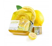 Увлажняющее очищающее мыло ручной работы LOOFAN с лимонной люфой 100 гр (Желтое)