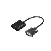 Кабельный адаптер с аудио для ПК VGA to HDMI 