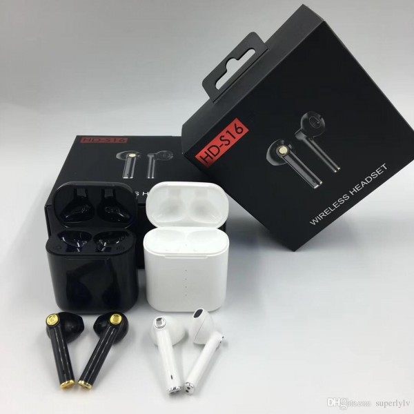 Беспроводные спортивные Bluetooth 5.0 наушники HD-S16 True Wireless Stereo (Белые)