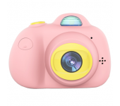 Детская цифровая мини камера фотоаппарат (Розовая)